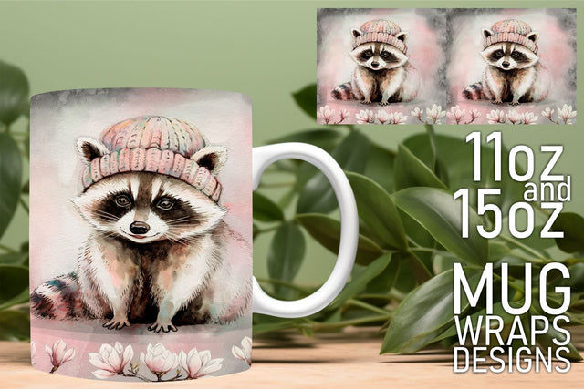 Beautiful mug templates, perfect for creative projects! , Animals Sublimation HoodArtCraft 