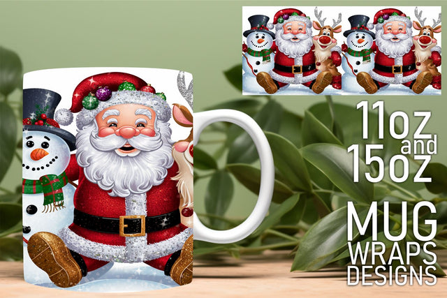 Beautiful mug wrap designs, great for all occasions! , Christmas Sublimation HoodArtCraft 