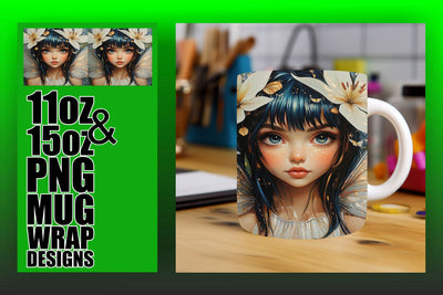 Beautiful mug wrap designs, great for all occasions! , Fairy Sublimation HoodArtCraft 