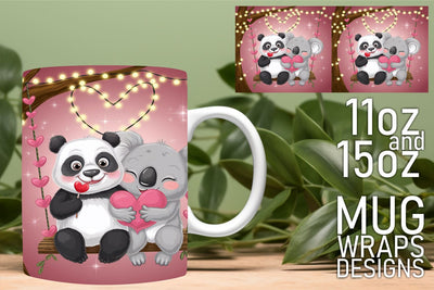 Beautiful mug wrap designs, great for all occasions! , Valentines Sublimation HoodArtCraft 