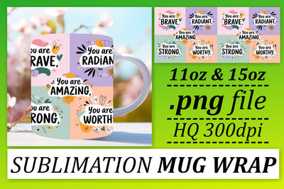 Beautiful mug wraps, great for gifts and decor! , Quote Sublimation afrosvg 