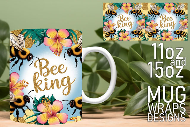 Beautiful mug wraps, perfect for creative expressions! , Bee Sublimation HoodArtCraft 