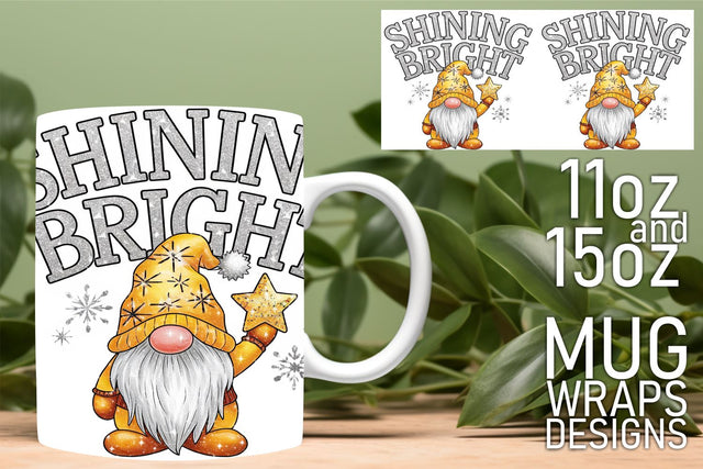 Beautiful mug wraps, perfect for your artistic expressions! , Gnomes Sublimation HoodArtCraft 