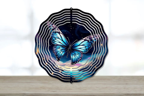 Beautiful Night Butterfly Wind Spinner Sublimation Regulrcrative 
