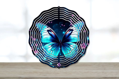 Beautiful Night Butterfly Wind Spinner Sublimation Regulrcrative 