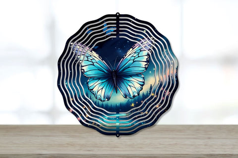 Beautiful Night Butterfly Wind Spinner Sublimation Regulrcrative 
