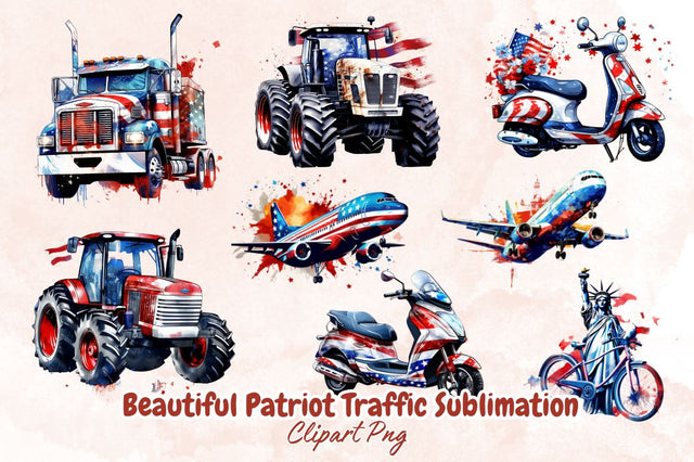 Beautiful Patriot Traffic Sublimation Bundle Sublimation Designangry 