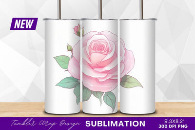 Beautiful pink rose blossom clipart png Sublimation Regulrcrative 