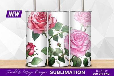Beautiful pink roses clipart png floral design Sublimation Regulrcrative 