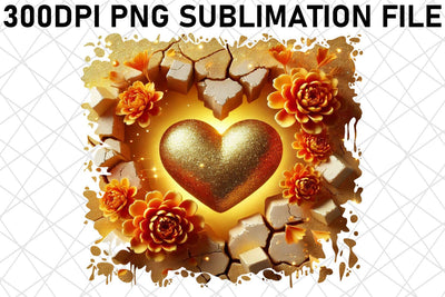 Beautiful PNG designs for dog leashes, stylish walks! , 3D Heart Sublimation afrosvg 