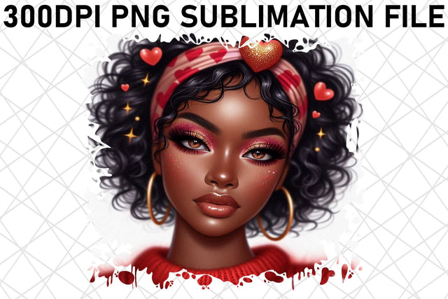 Beautiful PNG designs for kitchen towels, elevate cooking! , Love Girl Sublimation afrosvg 