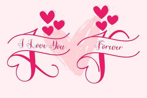 Beautiful Romantic Monogram Font Prasetya Letter 