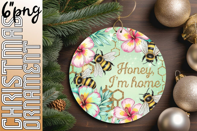 Beautiful round designs for delightful keychain projects, inspire creativity., Bee Sublimation HoodArtCraft 