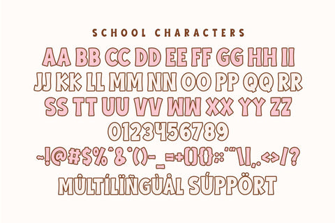 Beautiful School Duo Font Font Masyafi Studio 