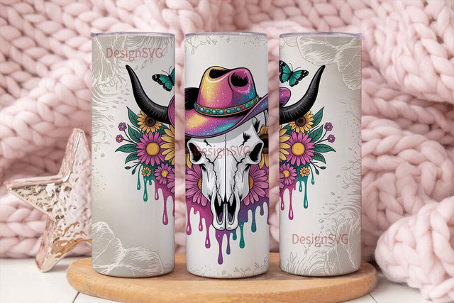 Beautiful Soul Cowgirl 20oz Tumbler Wrap Sublimation DesignSVG 