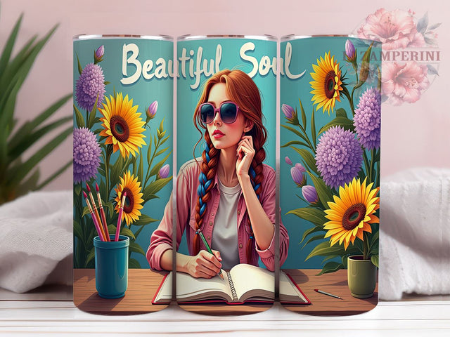 Beautiful Soul Tumbler, Inspirational Quote Tumbler, 20oz Sublimation Design, Soulful Tumbler PNG, Digital Download Tumbler, Unique Tumbler Design, Motivational Gift Sublimation Li Zamperini 