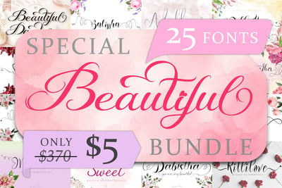 Beautiful Special Bundle Font Prasetya Letter 