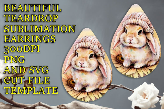 Beautiful sublimation template for earrings, vibrant PNG, Animals Sublimation HoodArtCraft 