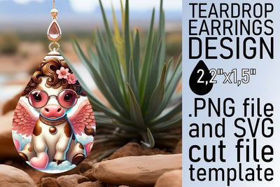 Beautiful sublimation template, great for teardrop earrings! , Valentines Sublimation afrosvg 