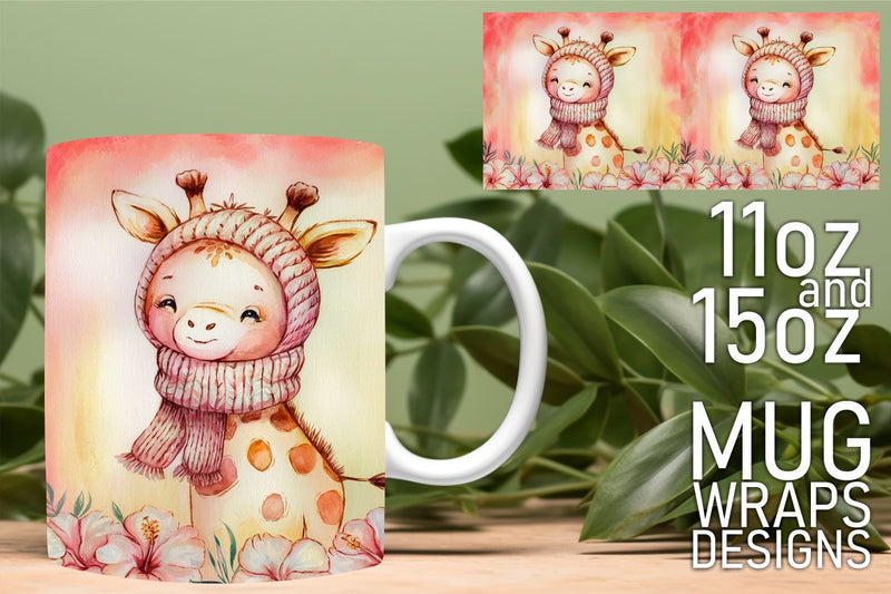 Beautiful templates for mugs, ideal for creative projects! , Animals Sublimation HoodArtCraft 