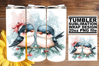 Beautiful tumbler wrap, designed for stunning sublimation! , Xmas Sublimation afrosvg 