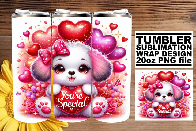 Beautiful tumbler wrap, elevate your sublimation skills! , Valentines Sublimation afrosvg 