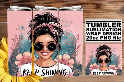 Beautiful tumbler wrap, enhance your creativity! , Woman Sublimation afrosvg 