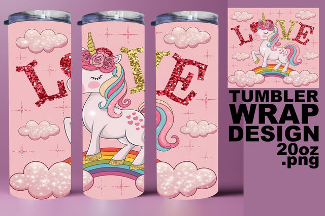 Beautiful tumbler wrap, perfect for unique gifts! , Valentines Sublimation HoodArtCraft 