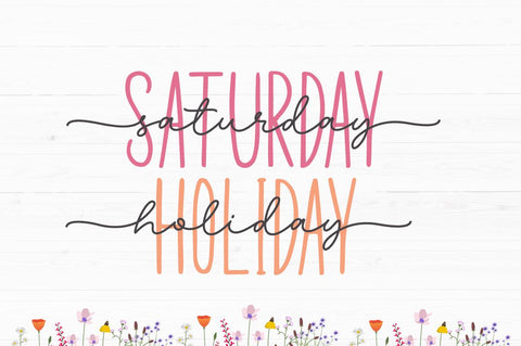 Beautiful Wildflower Font Manjali_Studio 