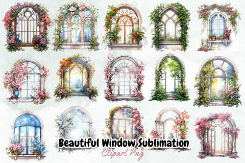 Beautiful Window Sublimation Bundle Sublimation Designangry 