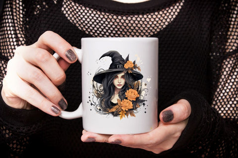 Beautiful Witch Sublimation Clipart Bundle Sublimation Designangry 