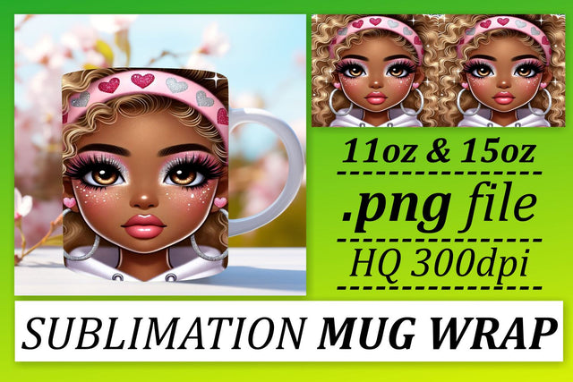 Beautiful wrap designs, great for everyday use! , Love Girl Sublimation afrosvg 