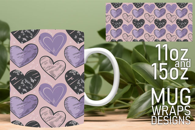 beautiful wraps for sublimation! , Create personalized mugs, Heart Sublimation HoodArtCraft 