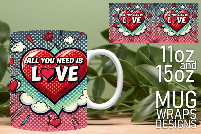 Beautifully crafted wraps, elevate your mug creations! , 3D Heart Sublimation HoodArtCraft 