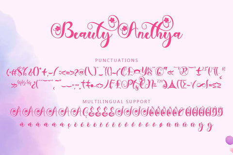 Beauty Anethya Font Prasetya Letter 