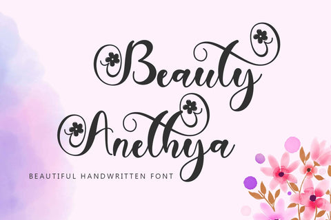 Beauty Anethya Font Prasetya Letter 