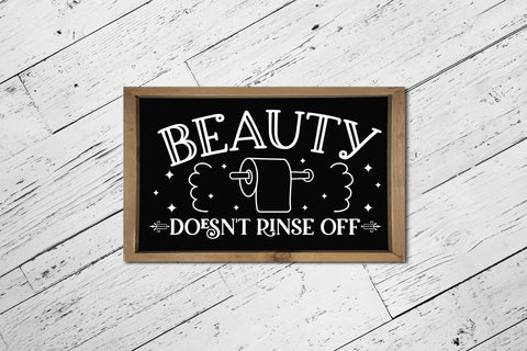Beauty Doesn't Rinse off - Funny Bathroom SVG SVG CraftLabSVG 