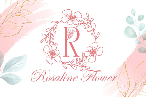 Beauty Floral Monogram Font Dm Letter Studio 