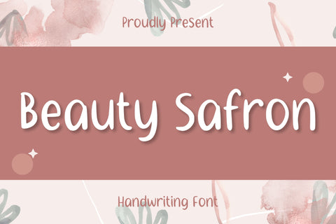 Beauty Safron Font Aisyah 