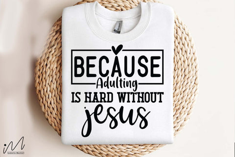 Because Adulting Is Hard Without Coffee Svg, Funny Quote Svg, Caffeine Svg, Morning Svg, Digital Download SVG Isabella Machell 