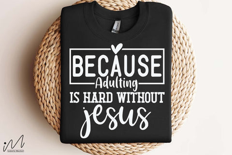 Because Adulting Is Hard Without Coffee Svg, Funny Quote Svg, Caffeine Svg, Morning Svg, Digital Download SVG Isabella Machell 