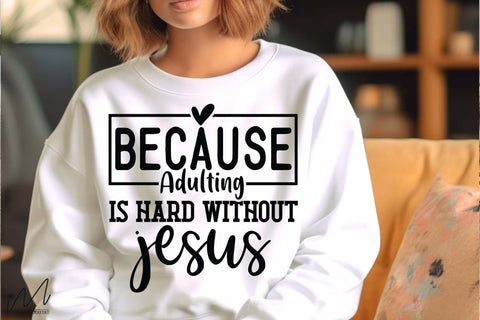 Because Adulting Is Hard Without Coffee Svg, Funny Quote Svg, Caffeine Svg, Morning Svg, Digital Download SVG Isabella Machell 