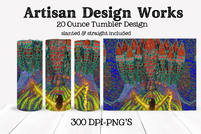 Because He Lives 20oz Skinny Tumbler Sublimation PNG Sublimation Whimsical Inklings 