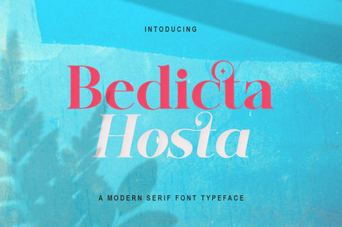 Bedicta Hosta Font gatype 