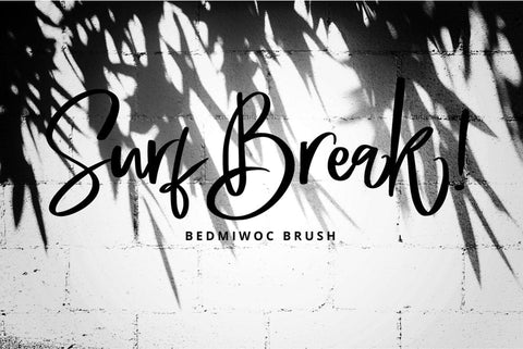 Bedmiwoc Brush Typeface Font Fadeline Std. 