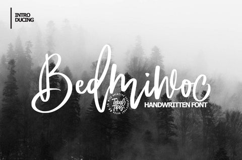 Bedmiwoc Brush Typeface Font Fadeline Std. 