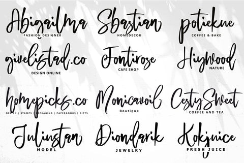 Bedmiwoc Brush Typeface Font Fadeline Std. 
