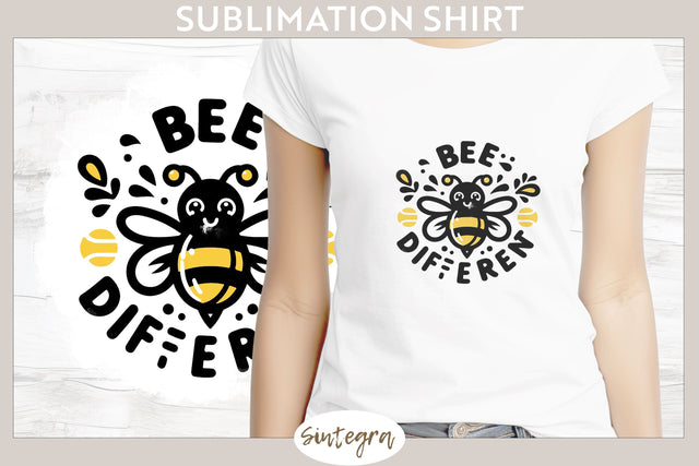 Bee Different v1 T-shirt Sublimation Sublimation Sintegra 