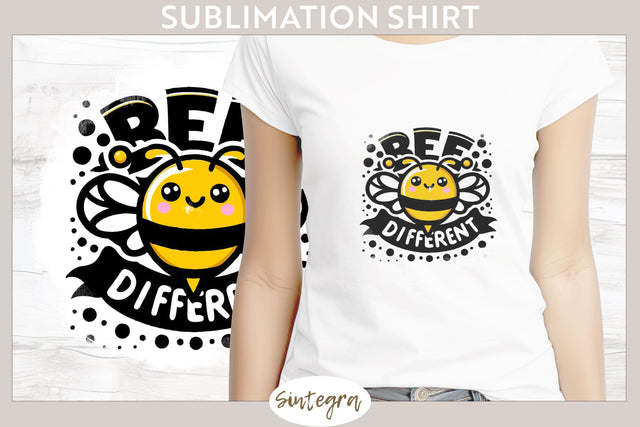 Bee Different v4 T-shirt Sublimation Sublimation Sintegra 
