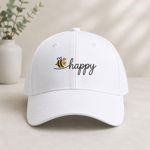 Bee Happy Machine Embroidery Design Cute Bumble Bee Quote PES DST Embroidery Files Embroidery/Applique DESIGNS PatternFeed8 